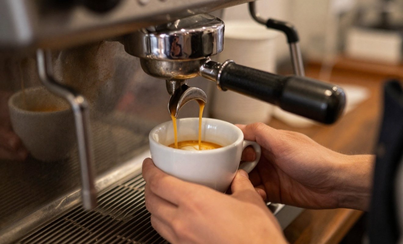 Was ist Barista Kaffee wird zubereitet