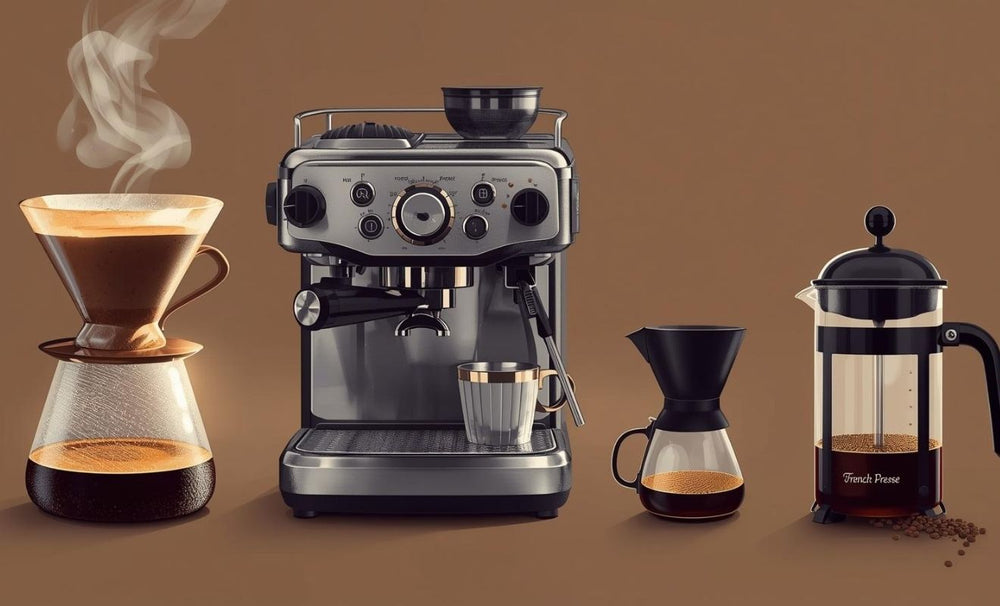 verschiedene Kaffee Zubereitungsarten auf einem Blick