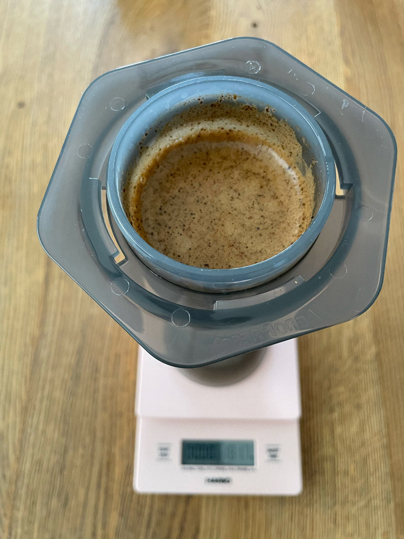 aeropress inverted methode espresso