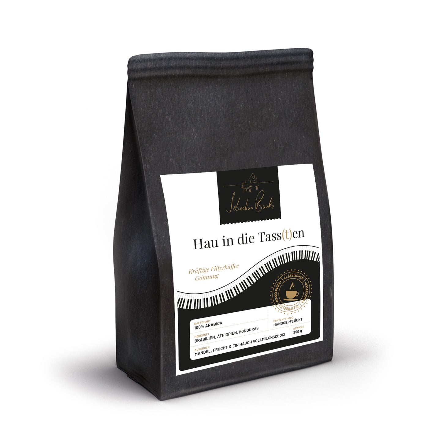 Bauke-Tuete-schwarz hau in die tass(ten) kräftiger Filterkaffee