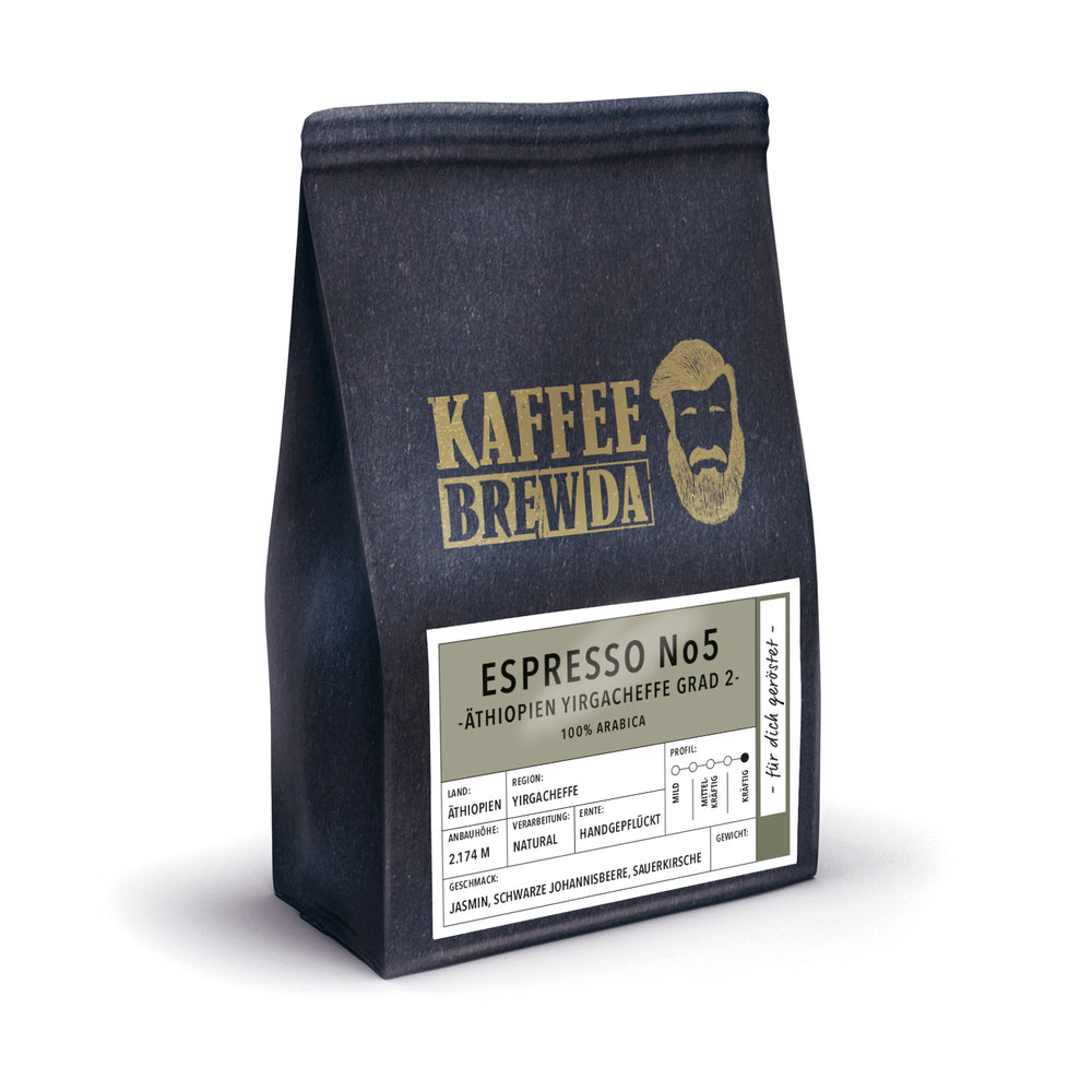 Espresso No 5 - Äthiopien Yirgacheffe Grad 2