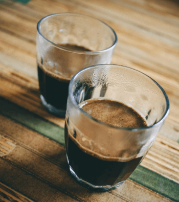 Espresso in Glas
