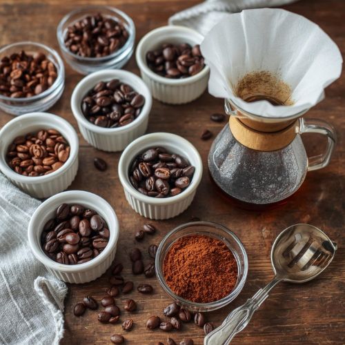 Filterkaffee in kleinen Gefäßen