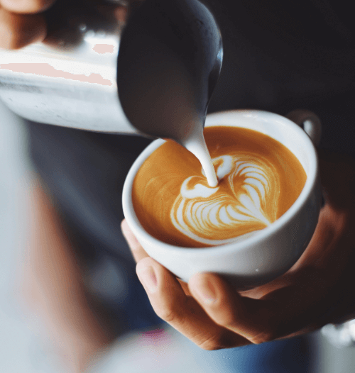 Kaffee aus Kaffee Shop 