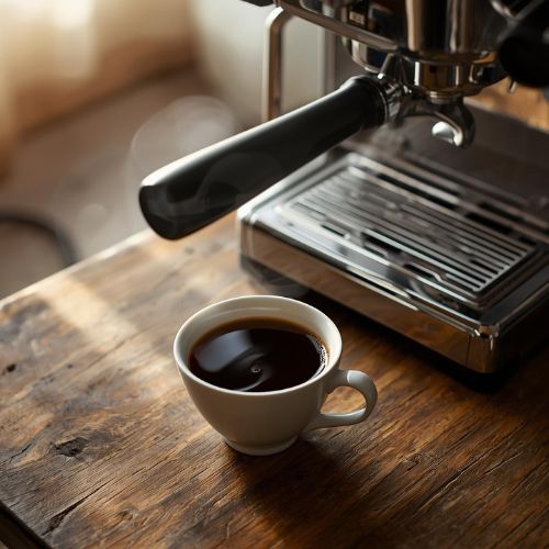 Kaffee vor Espressokocher 